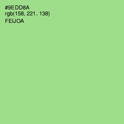 #9EDD8A - Feijoa Color Image