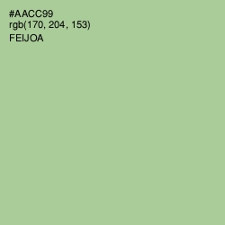 #AACC99 - Feijoa Color Image