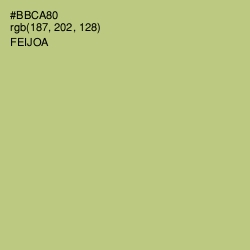#BBCA80 - Feijoa Color Image