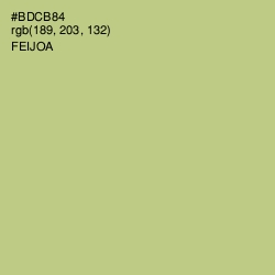 #BDCB84 - Feijoa Color Image