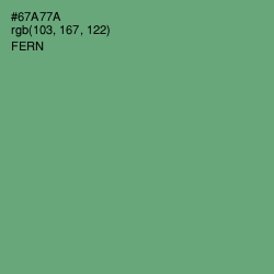 #67A77A - Fern Color Image