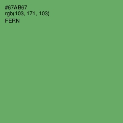 #67AB67 - Fern Color Image