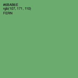 #6BAB6E - Fern Color Image