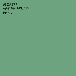 #6DA37F - Fern Color Image