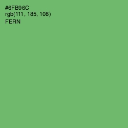 #6FB96C - Fern Color Image