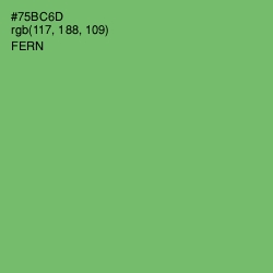 #75BC6D - Fern Color Image