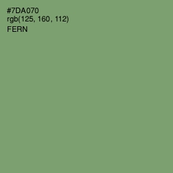#7DA070 - Fern Color Image