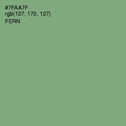 #7FAA7F - Fern Color Image