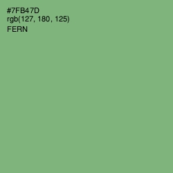 #7FB47D - Fern Color Image