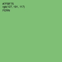 #7FBF75 - Fern Color Image