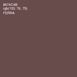 #674C4B - Ferra Color Image