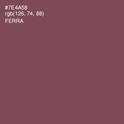 #7E4A58 - Ferra Color Image