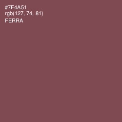 #7F4A51 - Ferra Color Image