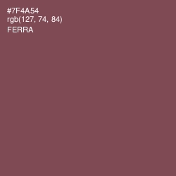 #7F4A54 - Ferra Color Image