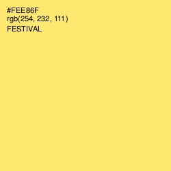 #FEE86F - Festival Color Image