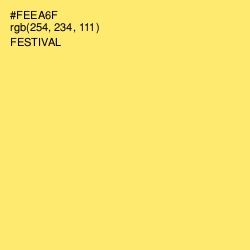 #FEEA6F - Festival Color Image