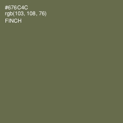 #676C4C - Finch Color Image