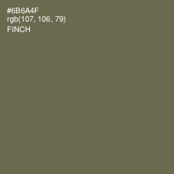 #6B6A4F - Finch Color Image