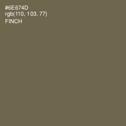#6E674D - Finch Color Image