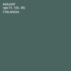 #4A645F - Finlandia Color Image