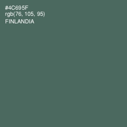 #4C695F - Finlandia Color Image