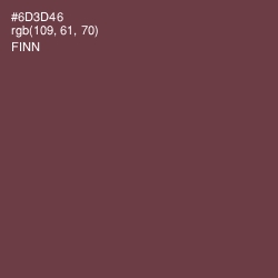 #6D3D46 - Finn Color Image