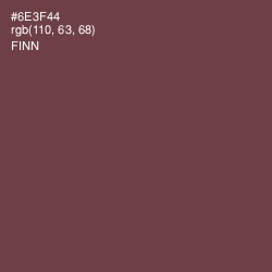 #6E3F44 - Finn Color Image