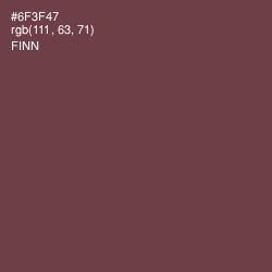 #6F3F47 - Finn Color Image