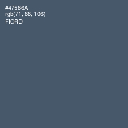 #47586A - Fiord Color Image