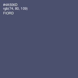 #4A506D - Fiord Color Image