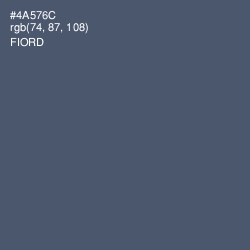 #4A576C - Fiord Color Image