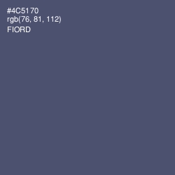 #4C5170 - Fiord Color Image
