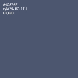 #4C576F - Fiord Color Image