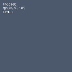 #4C596C - Fiord Color Image