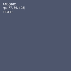 #4D566C - Fiord Color Image