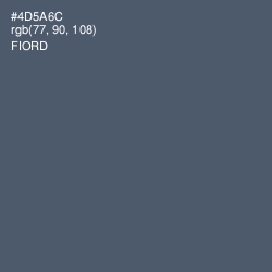 #4D5A6C - Fiord Color Image