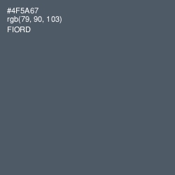 #4F5A67 - Fiord Color Image
