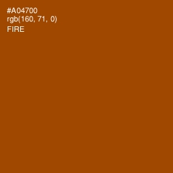#A04700 - Fire Color Image
