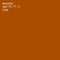 #AA4D01 - Fire Color Image