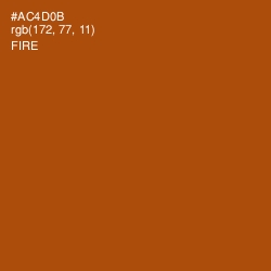 #AC4D0B - Fire Color Image