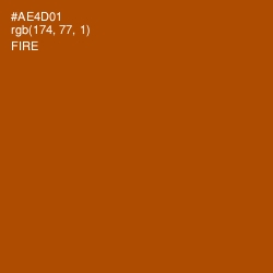#AE4D01 - Fire Color Image