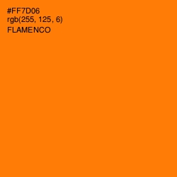 #FF7D06 - Flamenco Color Image