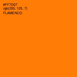#FF7D07 - Flamenco Color Image