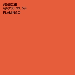 #E65D3B - Flamingo Color Image