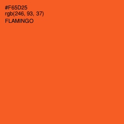 #F65D25 - Flamingo Color Image