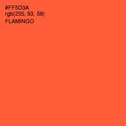 #FF5D3A - Flamingo Color Image