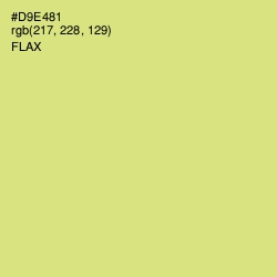 #D9E481 - Flax Color Image