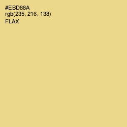 #EBD88A - Flax Color Image