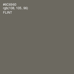 #6C6960 - Flint Color Image