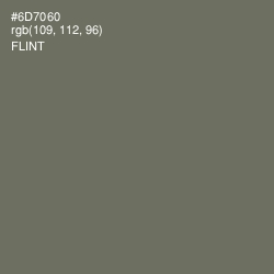 #6D7060 - Flint Color Image